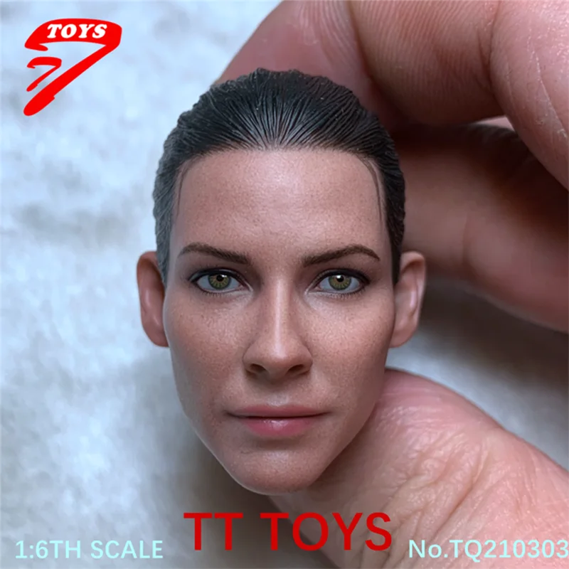 

TQ210303 1/6 Scale Model Evangeline Lilly Women Girl Female Head Sculpt Fit 12inch Action Figure Body Dolls Collection Toys