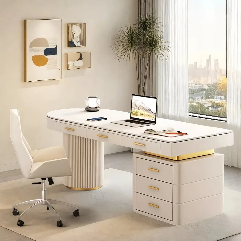 Small Modern Office Desk White Nordic Computer Crafts Minimalist Office Desk Drawer Organizers Mesa Ordenador Trendy Furniture