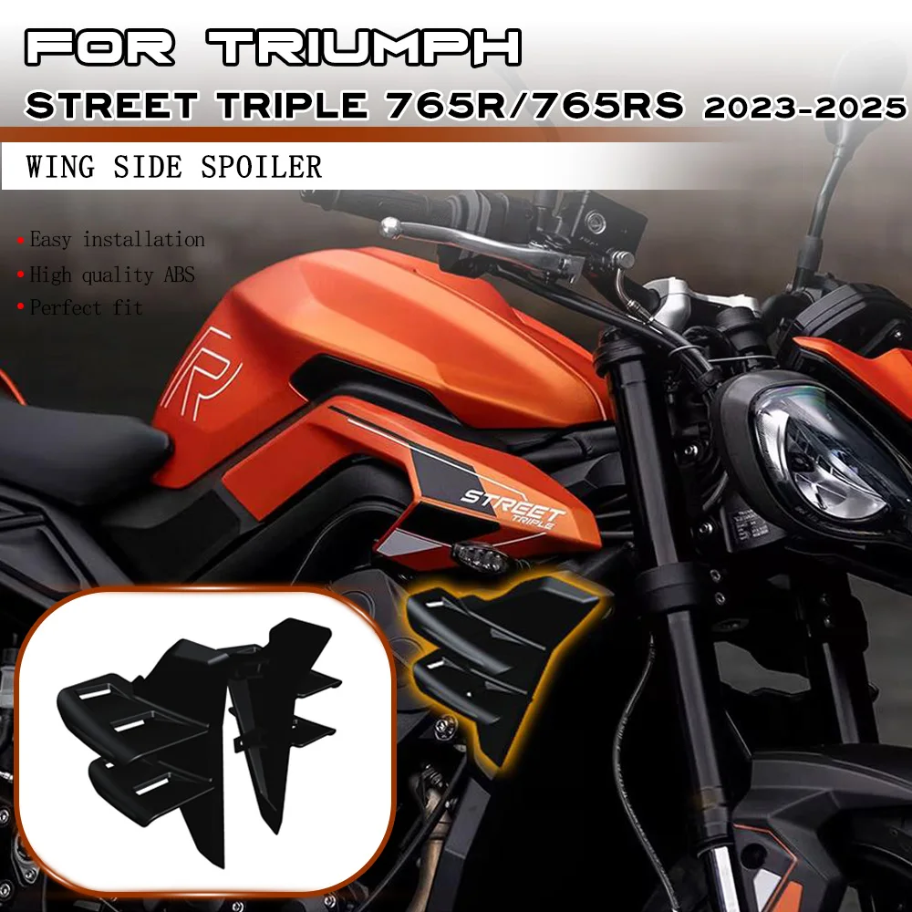 Für Triumph Street Triple 765R 765RS 2023-2025 Seitenflügel Seitenverkleidungen Seitenspoiler Motorrad-Spoiler Aerodynamische Flügel