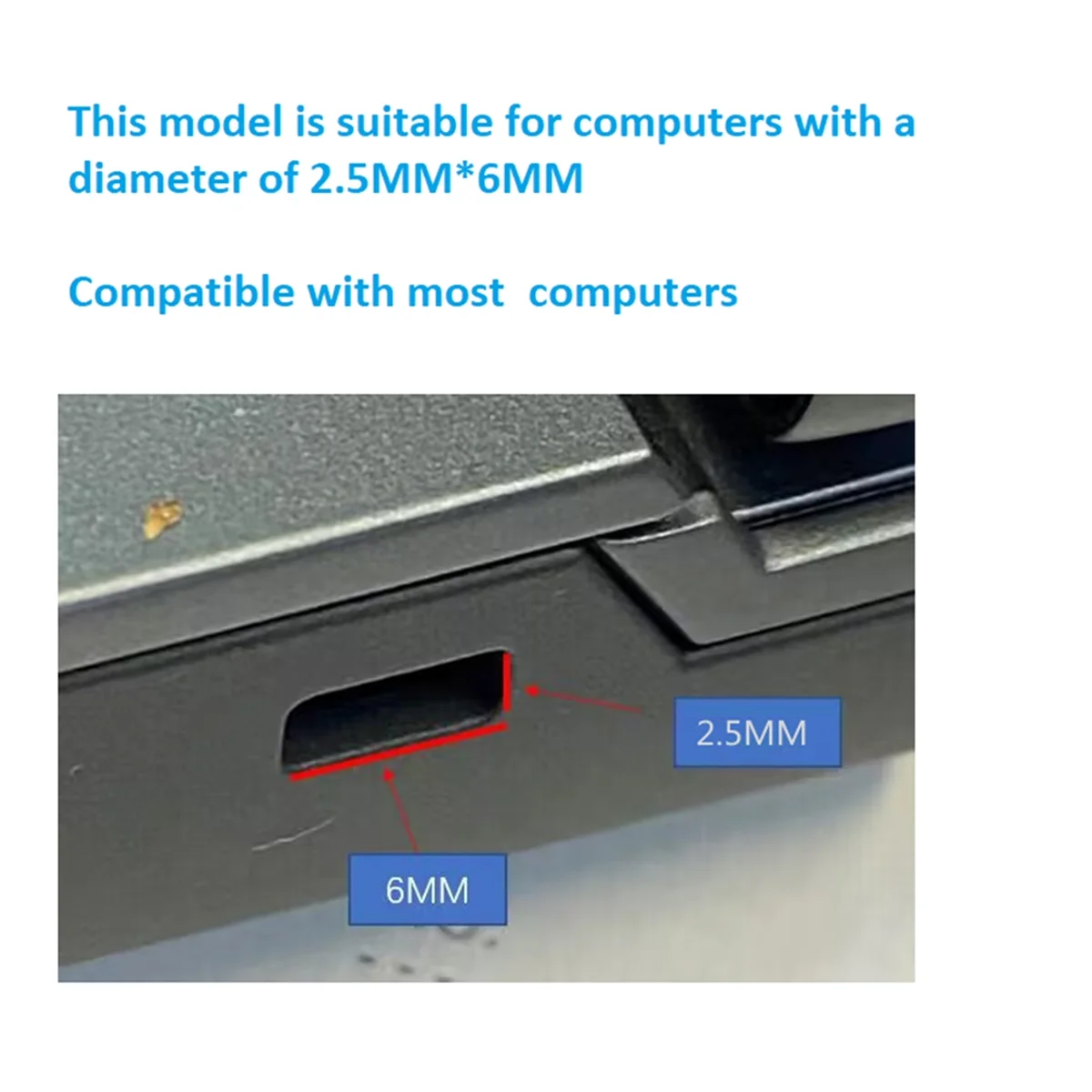 

ABWH_Suitable for 6mmx2.5mm Nano Lock Hole for HP Laptop Security Key Lock