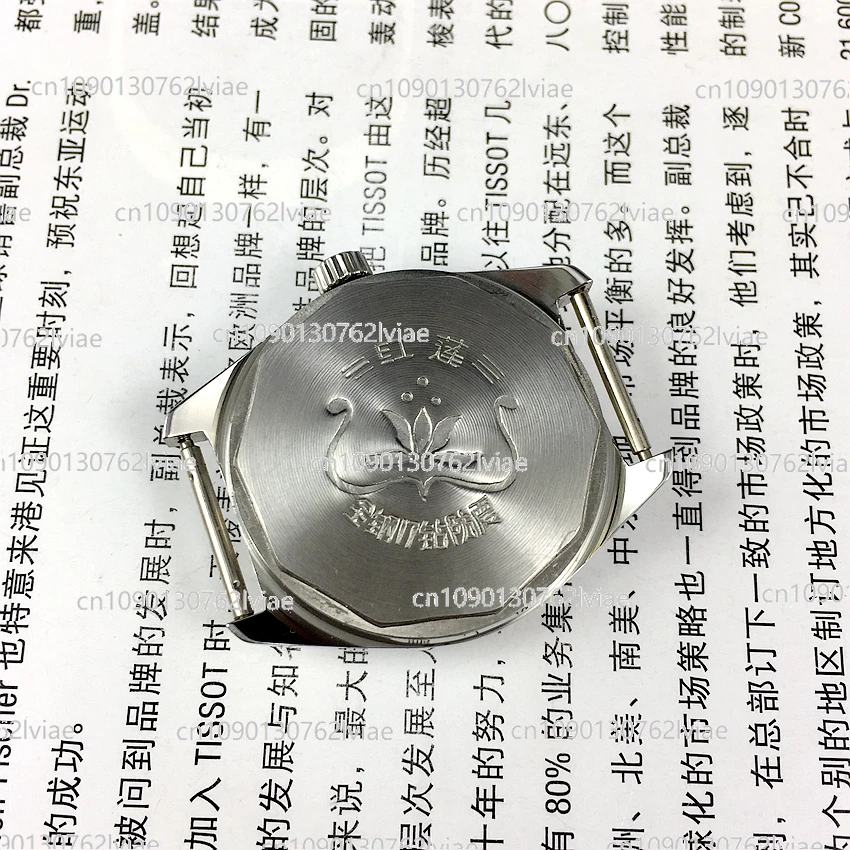 2022NEW Shijiazhuang Watch Factory Medium Sized,red Lotus Brand White Steel Bar,calendar White Face Manual Machine Diameter 32mm