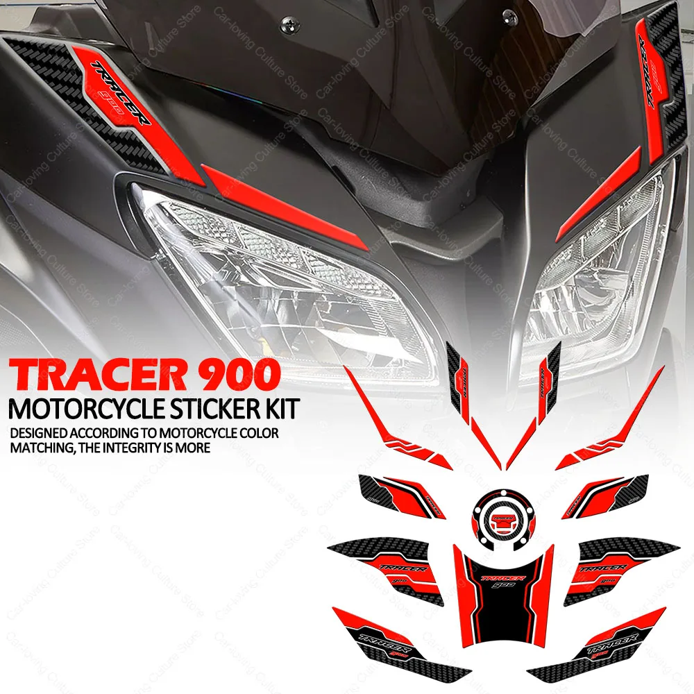 Motorcycle Tank pad Stickers Protection kit Waterproof Sticker For TRACER 900 tracer 900 3D Epoxy Resin Protective Sticker