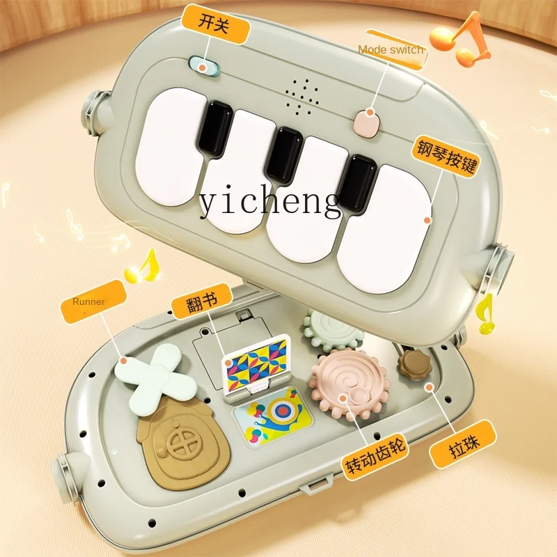 Tqh Pedal de Piano para bebé, estante gimnástico multifuncional, juguete para bebé, niño pequeño