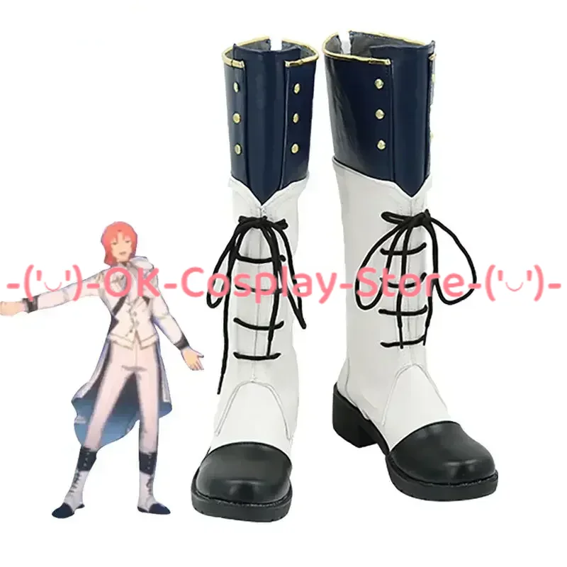 

Game Ensemble Stars RankA Bloom Saegusa Ibara Cosplay Shoes Halloween Carnival Boots Anime PU Leather Shoes Custom Made