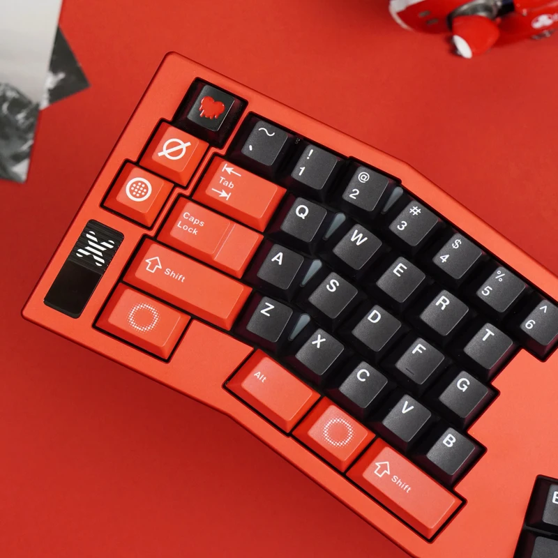 FBB أغطية المفاتيح Oric أسود أبيض نمط PBT لوحة المفاتيح الميكانيكية المخصصة Keycap لمفاتيح MX ملف تعريف الكرز 1.7 مللي متر سميكة