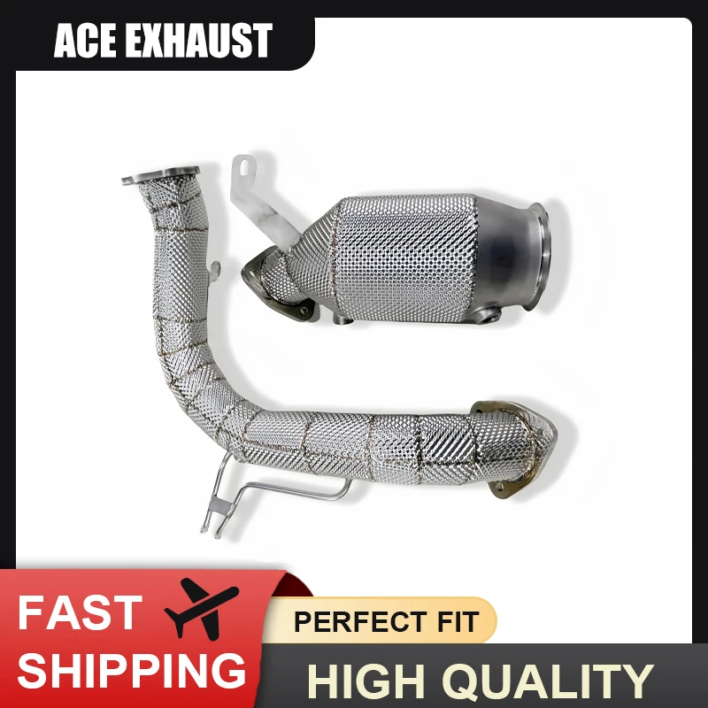 

ACE High Performance SUS304 Downpipe & Front Pipe for Audi A4 A5 A6 A7 Q5 2.0T B9 B9.5 Exhaust Pipe Car Accessories