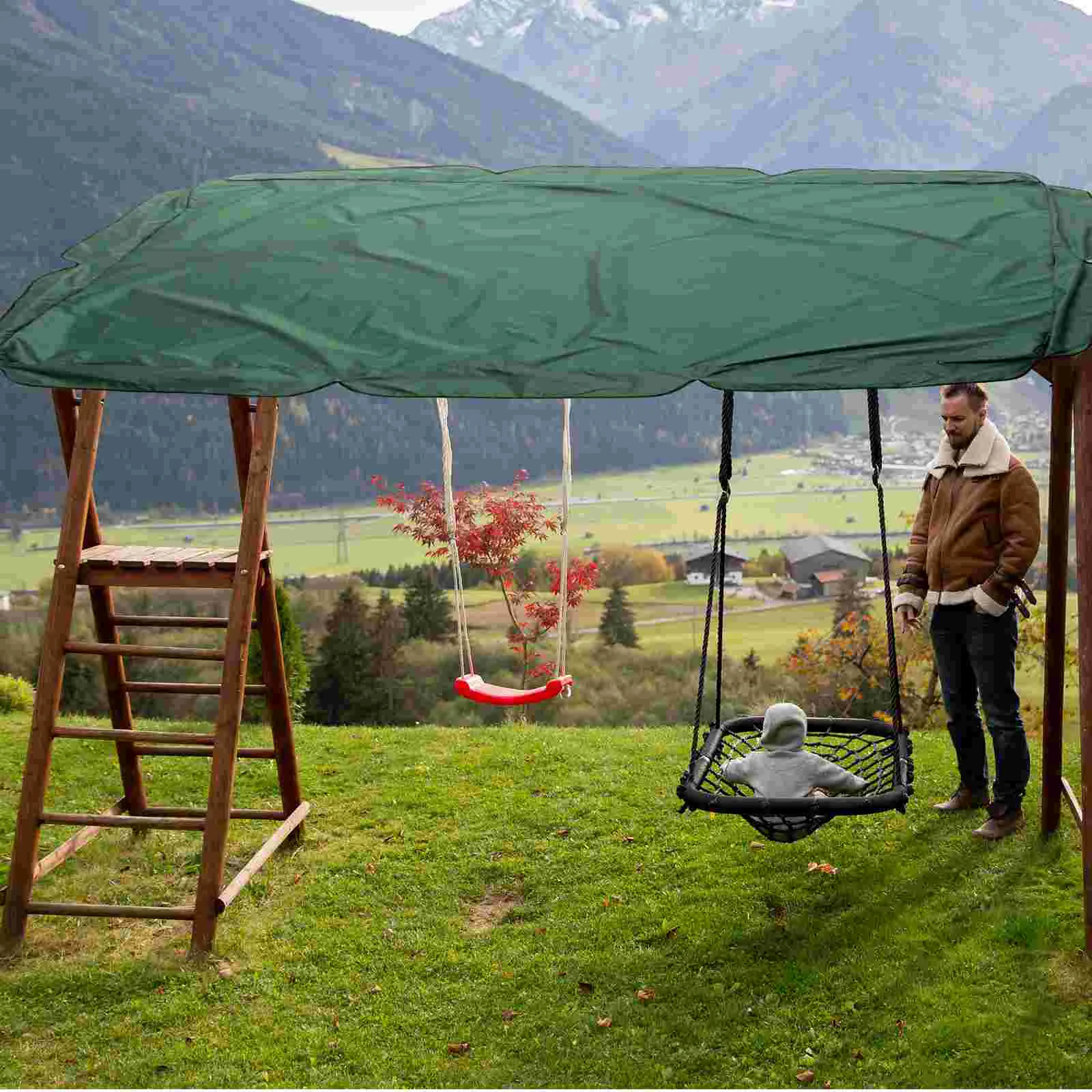 Cubierta impermeable para columpio, hamaca al aire libre, dosel, silla de Patio, asiento de repuesto para porche, silla colgante de jardín, cubierta