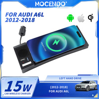 Wireless Charger For Audi A6 S6 RS6 A7 S7 RS7 C7 2011-2018 Cigarette Lighter Car Charger 15W Car Mobile Phone QI Fast Charging
