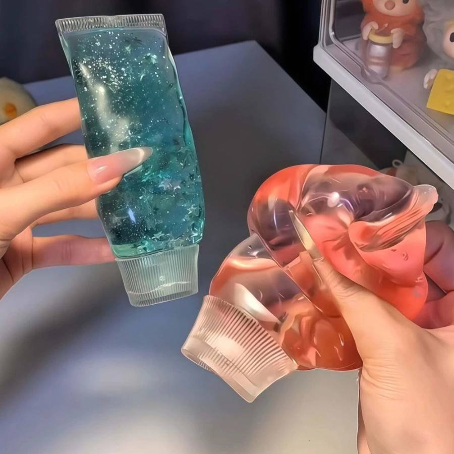 Toothpaste Stress Ball Shapeable Squishy Toy Non-Bounce Jam Vaseline Feel ASMR Fidget Toys for Kids & Adults Anti Stress Gifts