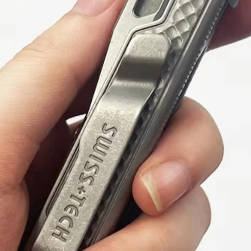 SWISS TECH 11 in 1 Mini Folding Knife Multitool EDC Outdoor Camping Survival Tools Portable Pocket Knife Scissors Screwdriver