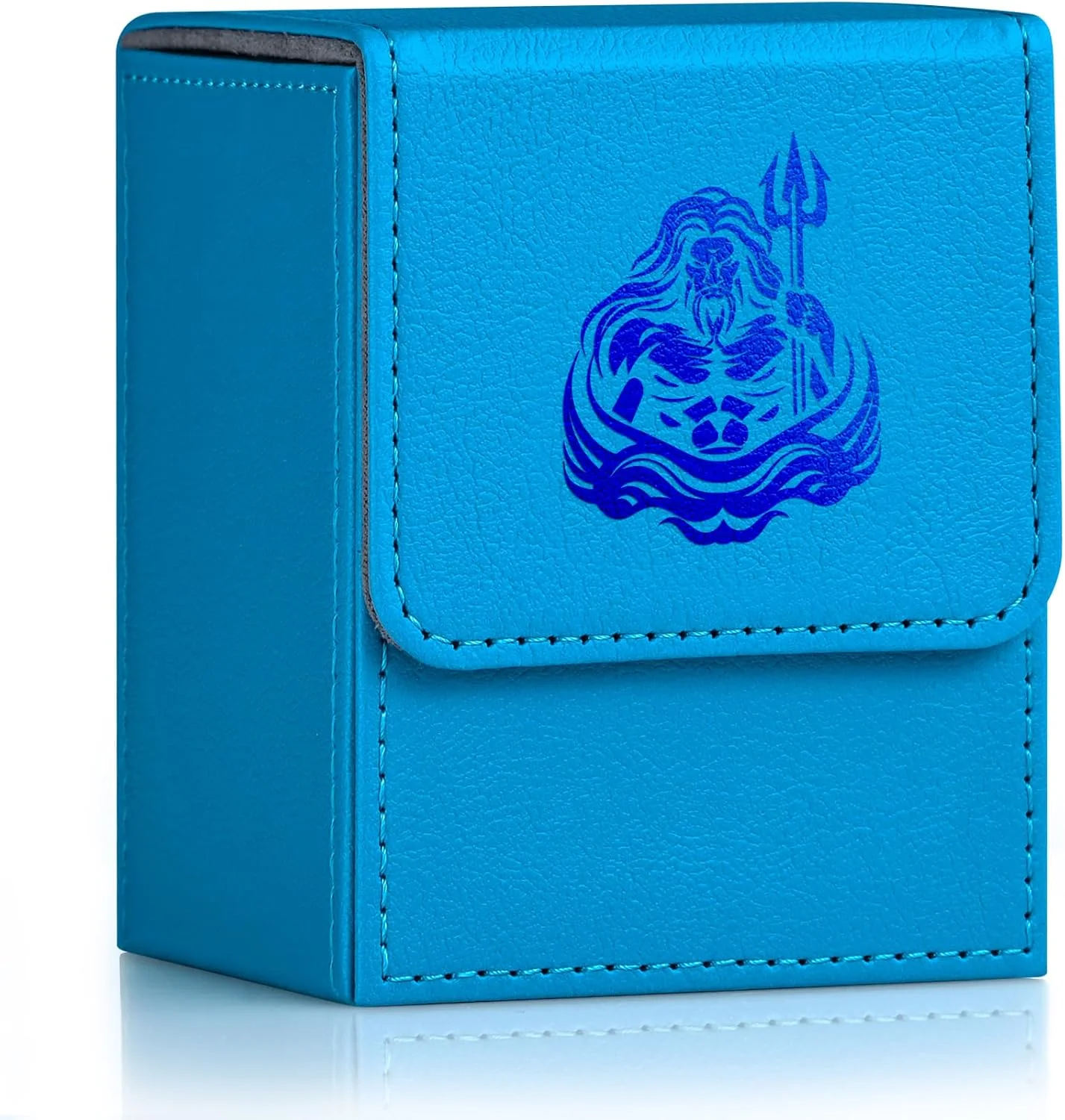 

Коробка для колоды карт, подходит для 100 карт с одним рукавом, держатель для карт TCG из искусственной кожи для Magic Commander Yugioh