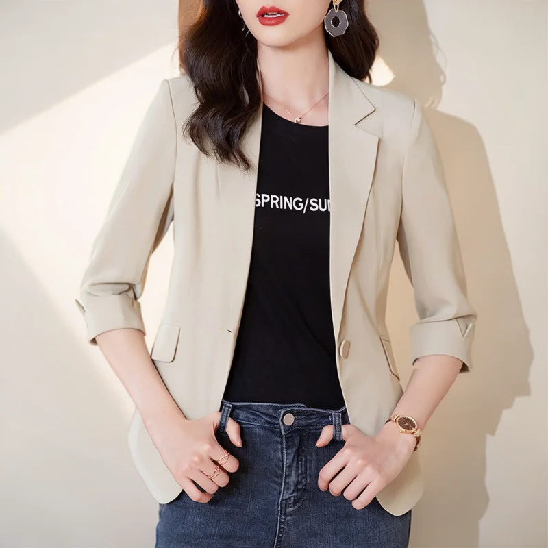 

Женские шерстяные блейзеры с золотой булавкой, облегающие, винтажные, из коллекции Student, с аппликациями из комбинированной ткани, универсальные