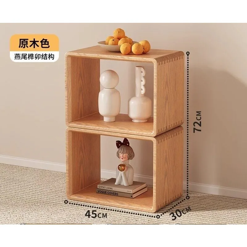 Solid wood lattice cabinet, can be freely combined with floor-to-ceiling bookshelves, study shelves, storage display cabinets,