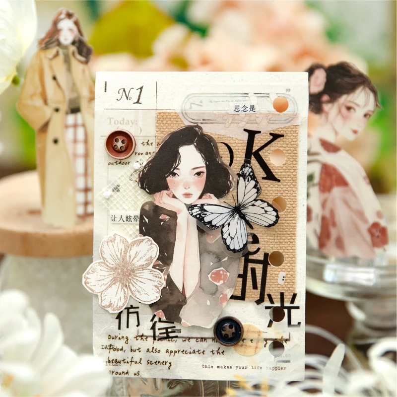 مجلة الذهاب 10 قطعة قصة القرن ملصقات شخصية خمر لمخطط مذكرات سكرابوكينغ كلية غير المرغوب فيه مجلة لتقوم بها بنفسك الشارات