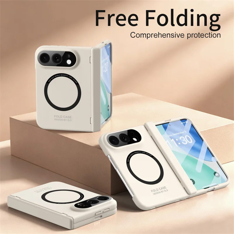 Frosted Hard PC Magnetic For Magsafe Phone Case For iPhone Ultra With Hinge Glass Screen Protect Touch Pen Shockproof Cover
