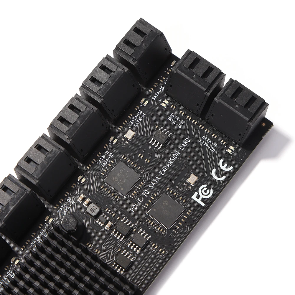 PCI-Express X1 SATA3.0 Riser การ์ดขยายอะแดปเตอร์ Riser การ์ด SA3120J อะแดปเตอร์ PCIE 20 พอร์ต 6Gbps