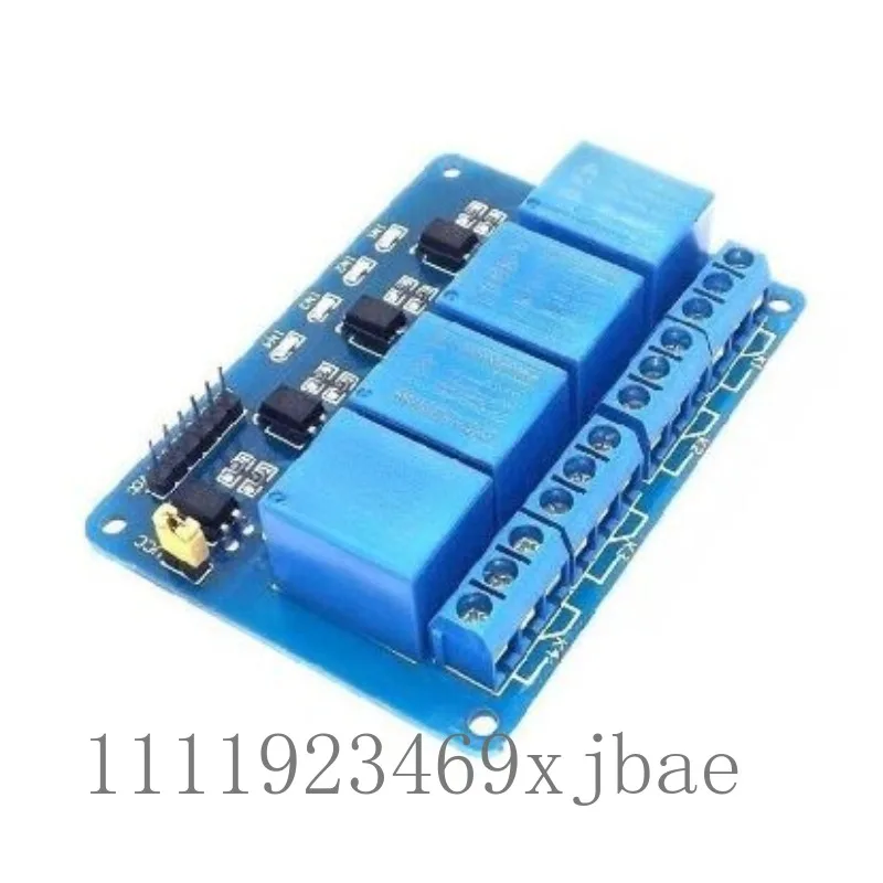 4 Channel Relay Module With Optocoupler Isolation MCU Expansion Control Board Support 5V 12V 24V Power Supply