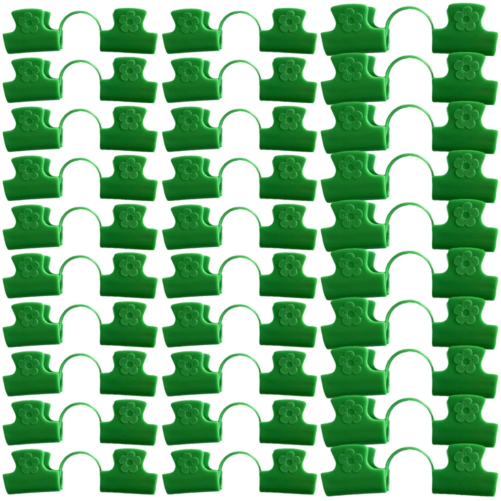 

30Pcs Garden Clips Greenhouse Plastic Double Head Clips for Film Net Tunnel Hoop Plant Cover Fixing Accessories