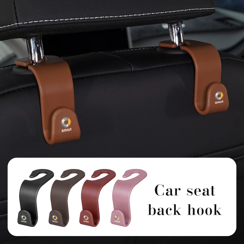 

For Smart Eq Fortwo Forfour 453 451 452 450 454 Car Seat Headrest Hooks Storage Organizer Clip Auto Seat Back Hook Accessories