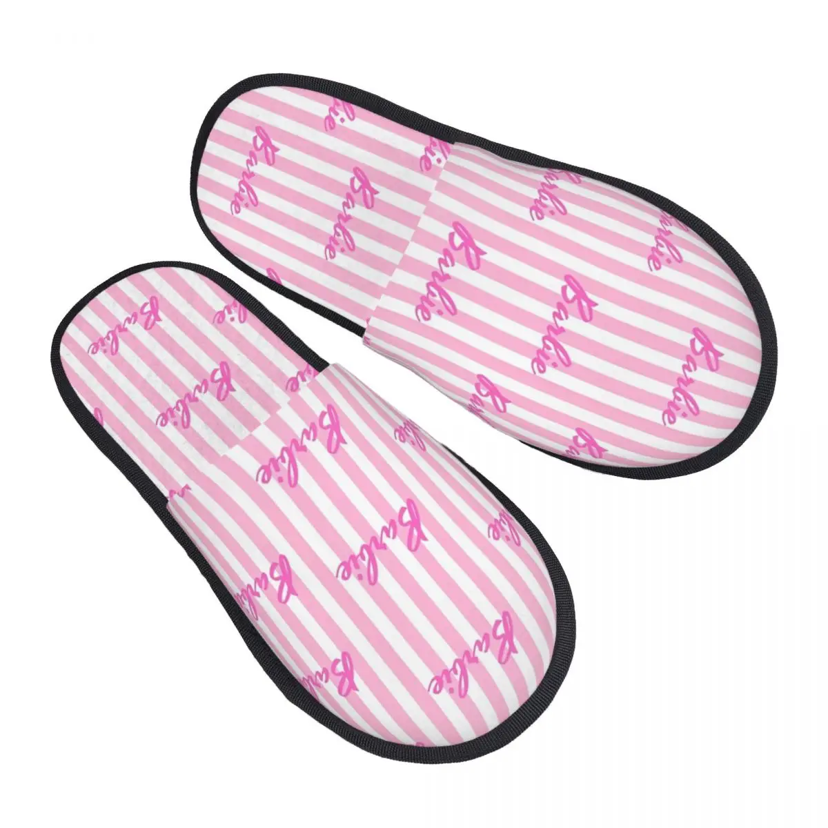 Winter Home Cotton Slippers Barbie Merch Household Fur Slides Slippers Living Room Soft Anti Slip Slides