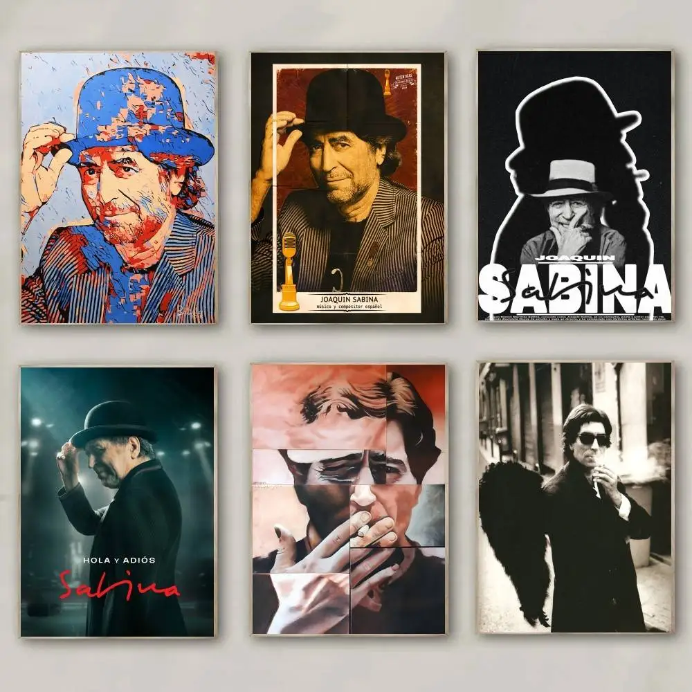 1pc Joaquin Sabina Musician Anime Poster High Quality Print Waterproof Wall Art Sticker For Bar Living Room Decor Gift