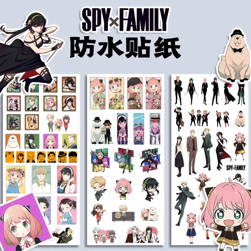 

3pcs/1pack Spy Family Anya Forger Sticker Waterproof Luggage Phone DIY Scrapbook Stickers 7039 Decal Decor Cosplay