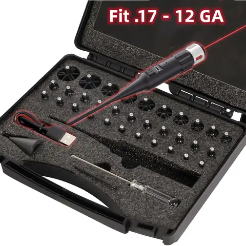 .177 .22 Caliber to .78 Red Laser Collimator For Glock Laser Bore Sight