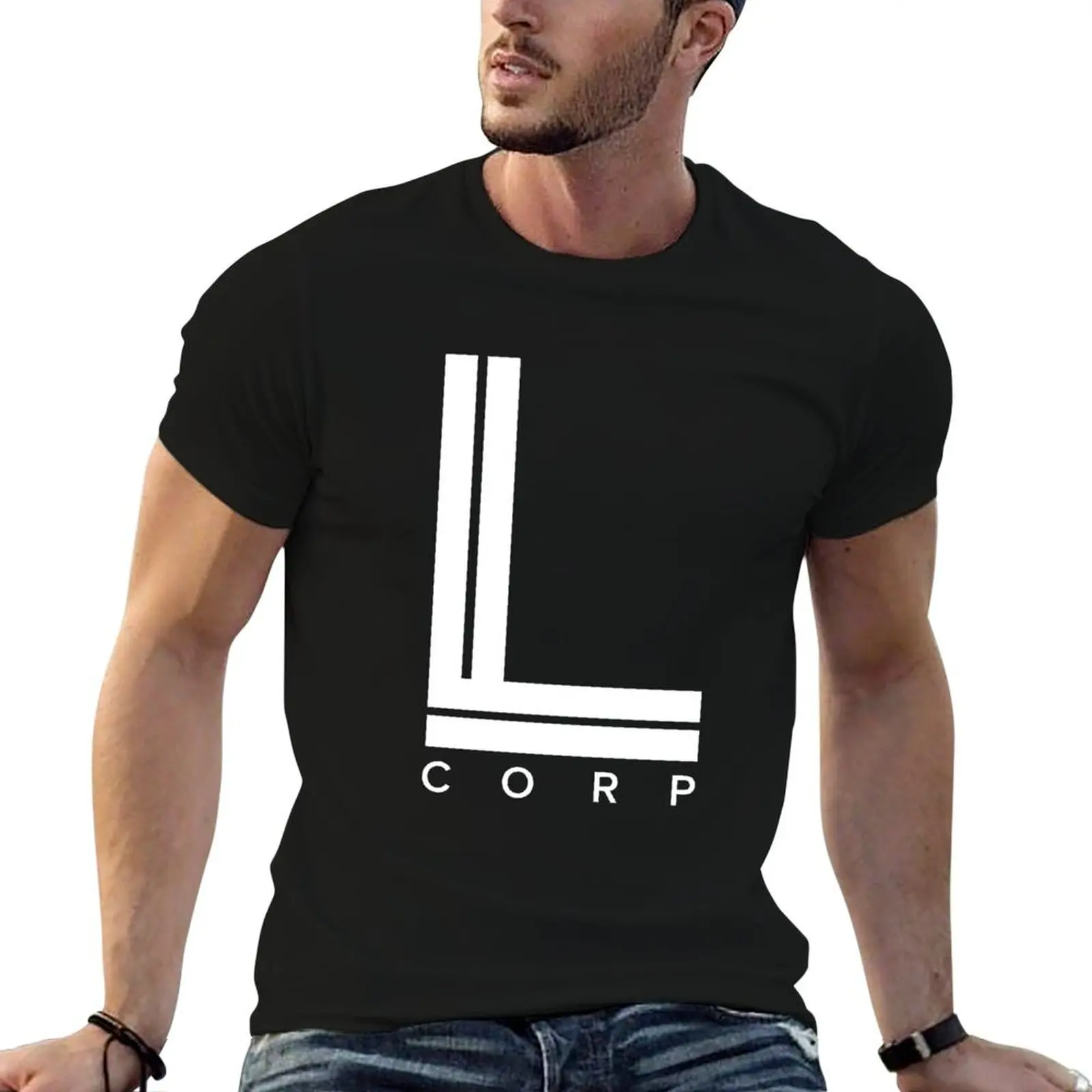 L Corp (White) T-Shirt heavyweights custom shirt t shirts for men graphic