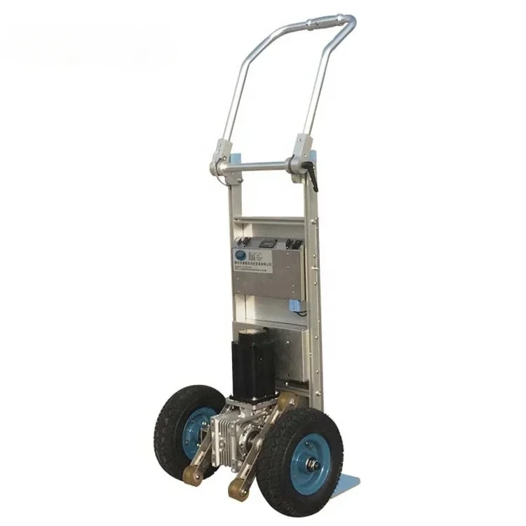 Heavy Battery Powered Stair Climbing Trolley Two Wheel 250kg Electric Cargo Transport Truck Hot Sale