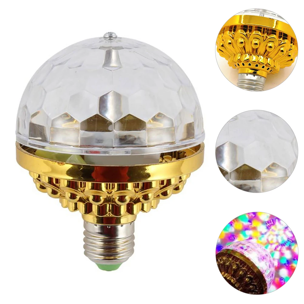 1pc led humor bola luz criativa colorida lâmpada decorativa para festa palco barra dourada rotativa luz da noite presente ideia