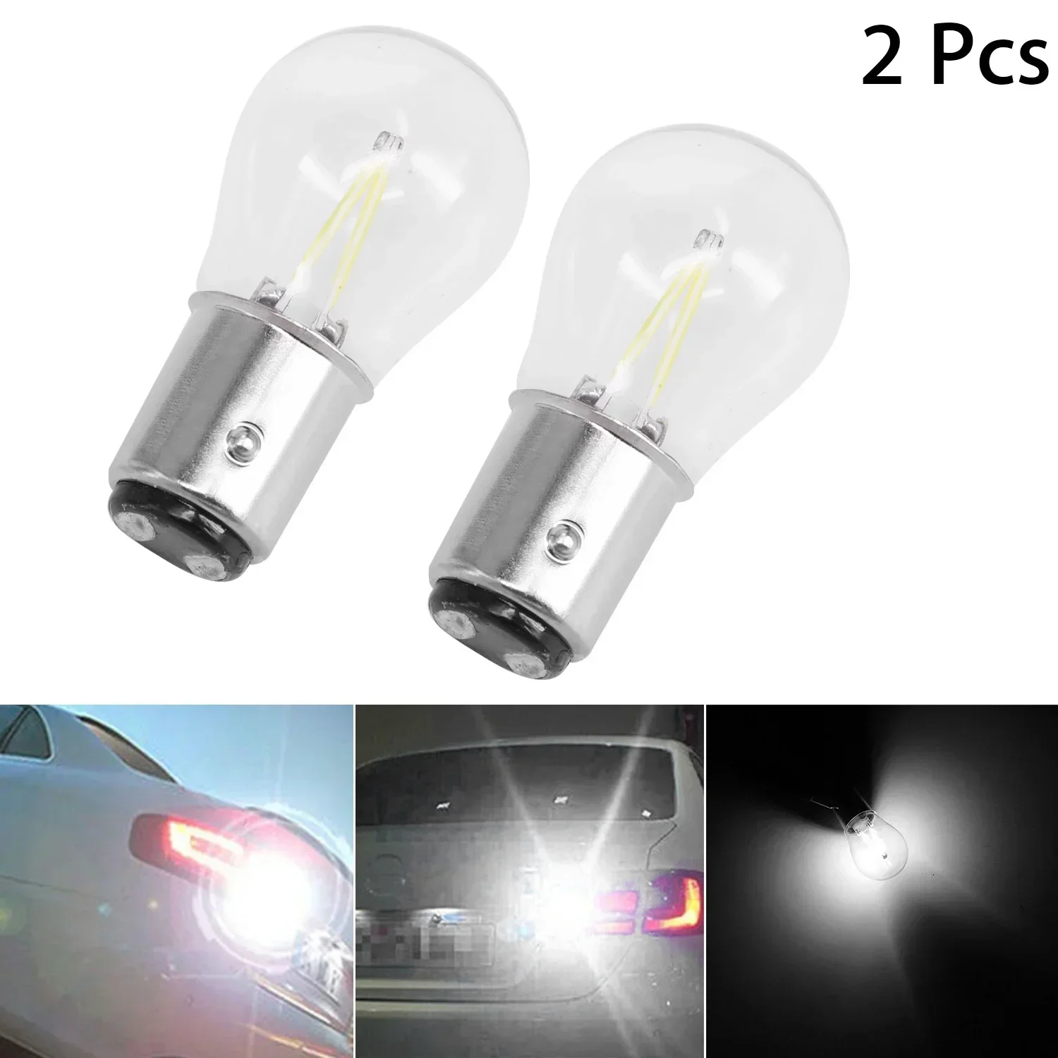Turn Signal Brake Parking Brake Stop Bulb Signal Car LED Signal Reverse Vehicle White Accessories 2pcs LED Stop