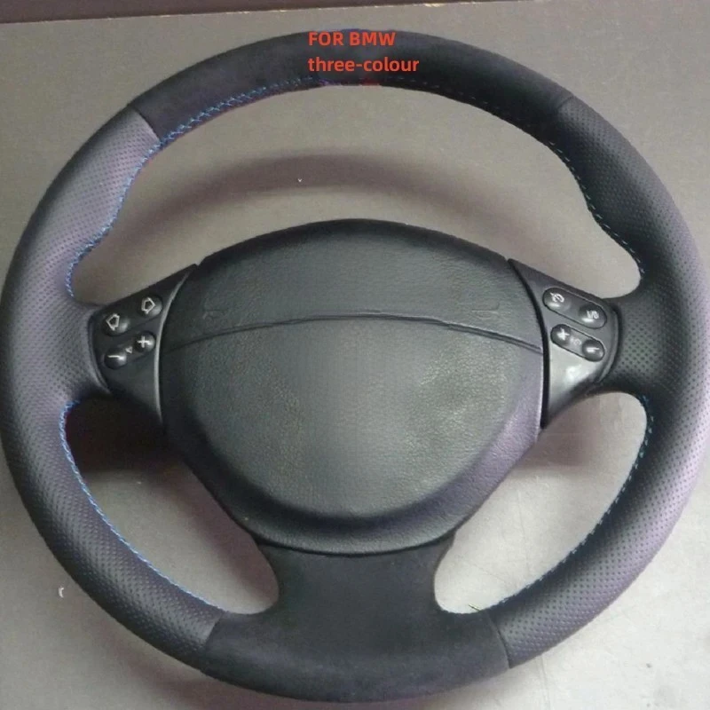 DIY Anti-Slip Suede Leather Car Steering Wheel Cover For BMW M Sport E36 1996-2000 E39 1995-2001 Z3 M E36/7 E36 Car Accessories