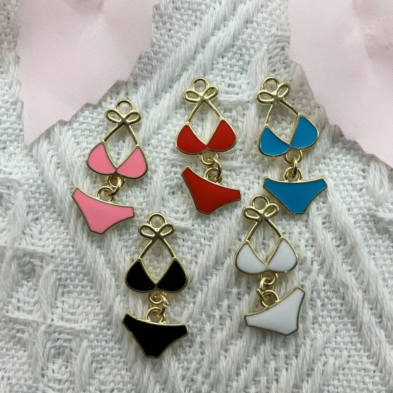 10pcs alloy sexy bikini bra underwear pendant suitable for DIY necklace earrings jewelry production