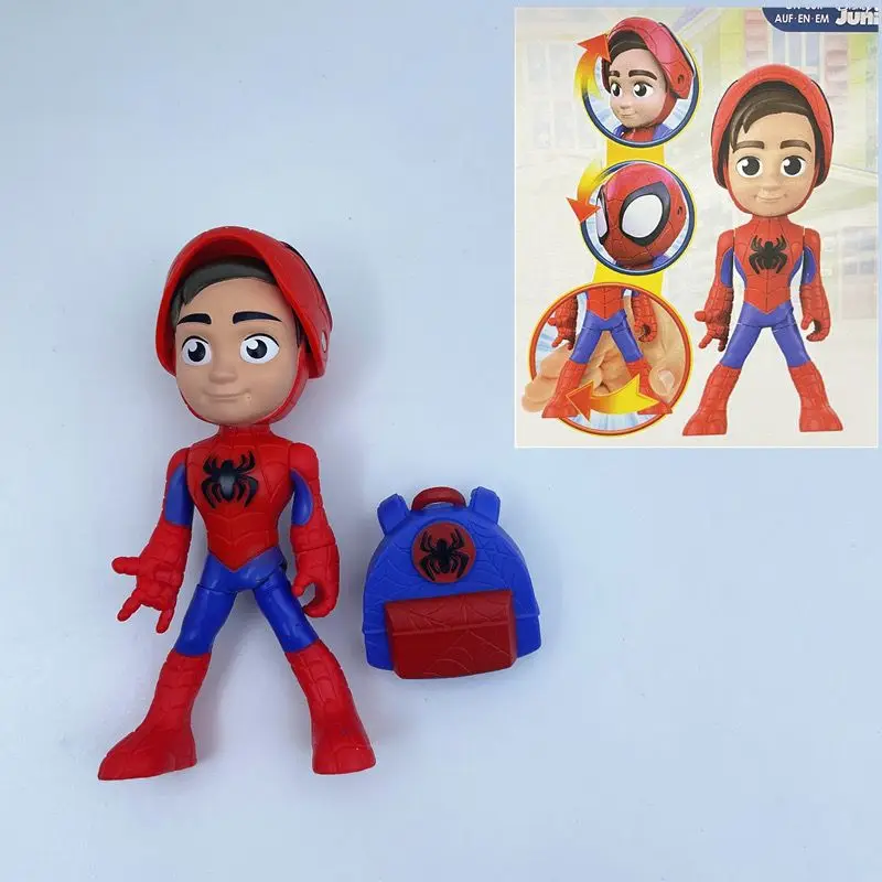 New Marvel Spiderman Peter Miles Gwen Many Styles Spidey His Friends Action Figure Doll  Variable Face For Kid Gift