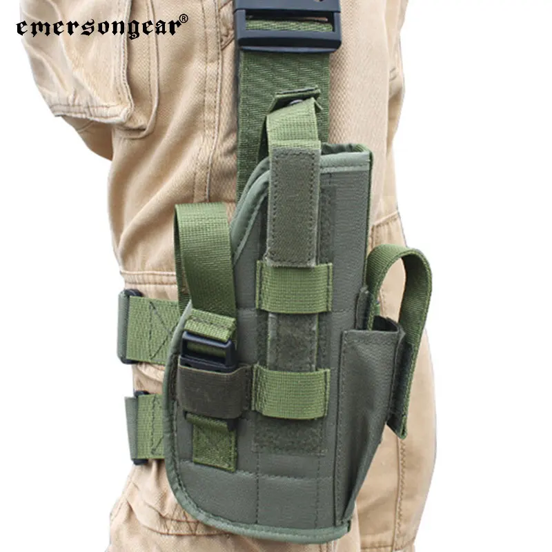 

EMERSONGEAR Modular Rife Leg Panel Pouch Universal Tactical Drop Leg Pouch Hunting Pistol Gun Holster Tools Molle Pouch EM6201