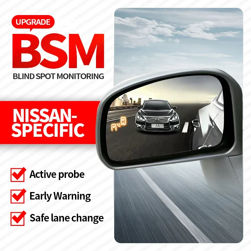 

For Nisson 77Ghz 24Ghz Radar Car Blind Spot Mirror Radar Detection System BSA BSM Monitor Change Assist Parking Radar Warning