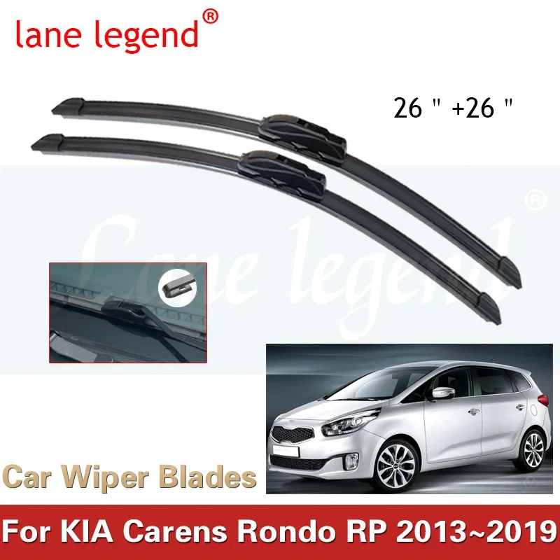 For Kia Carens Rondo RP 2013~2019 Universal Front Wiper Blade Cutter Windshield Windscreen Window Cleaning Auto Replacement Part