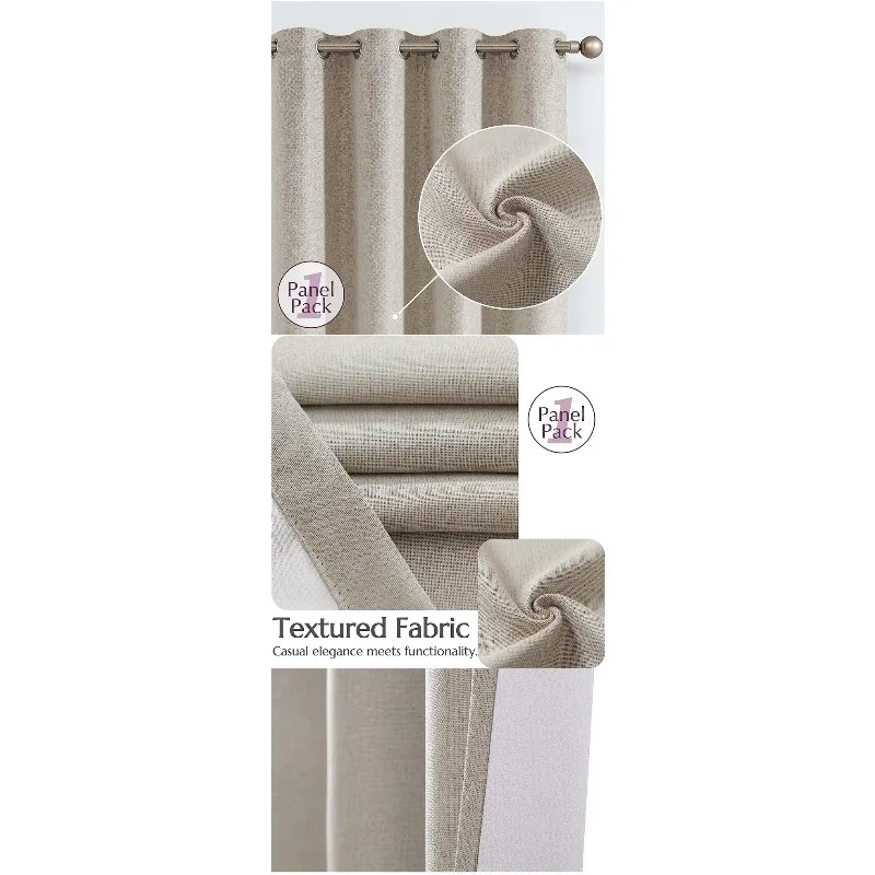 Polyester Certified 100% Blackout Polyester Curtains Modern Design OEM/ODM