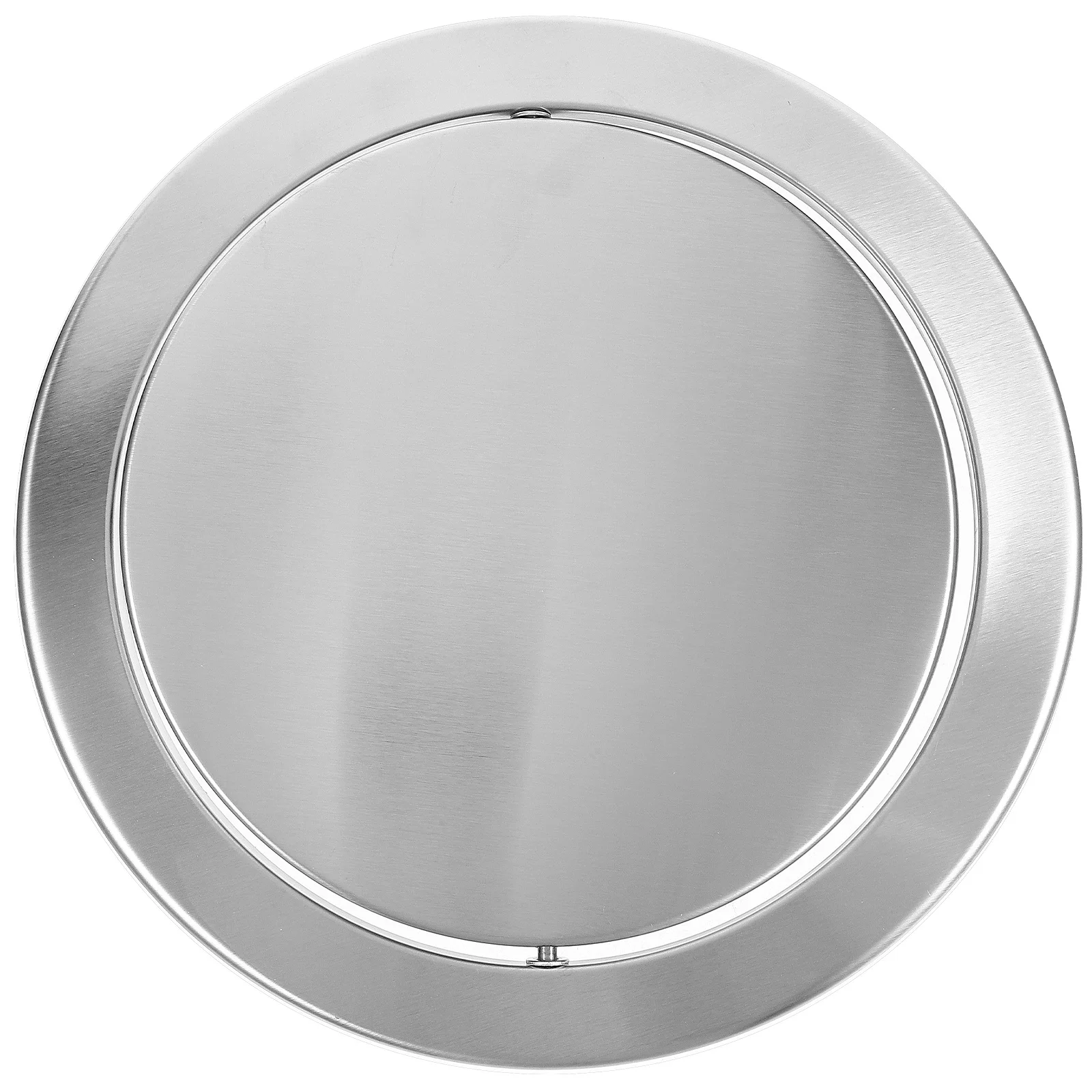 

1pcs Stainless Steel Flip Bin 30Cm Swing Open Trash Can Lid For Waste Bin Replacement Cover Heavy Duty Metal Garbage