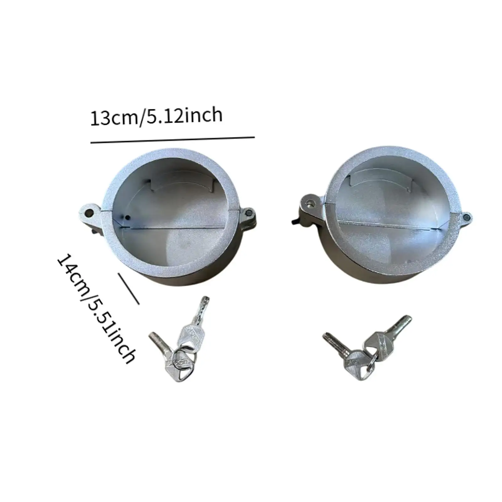 Semi Truck Locking Fuel Cap Cover, with 4 Keys ,Professional Accessories Repair Parts Replaces