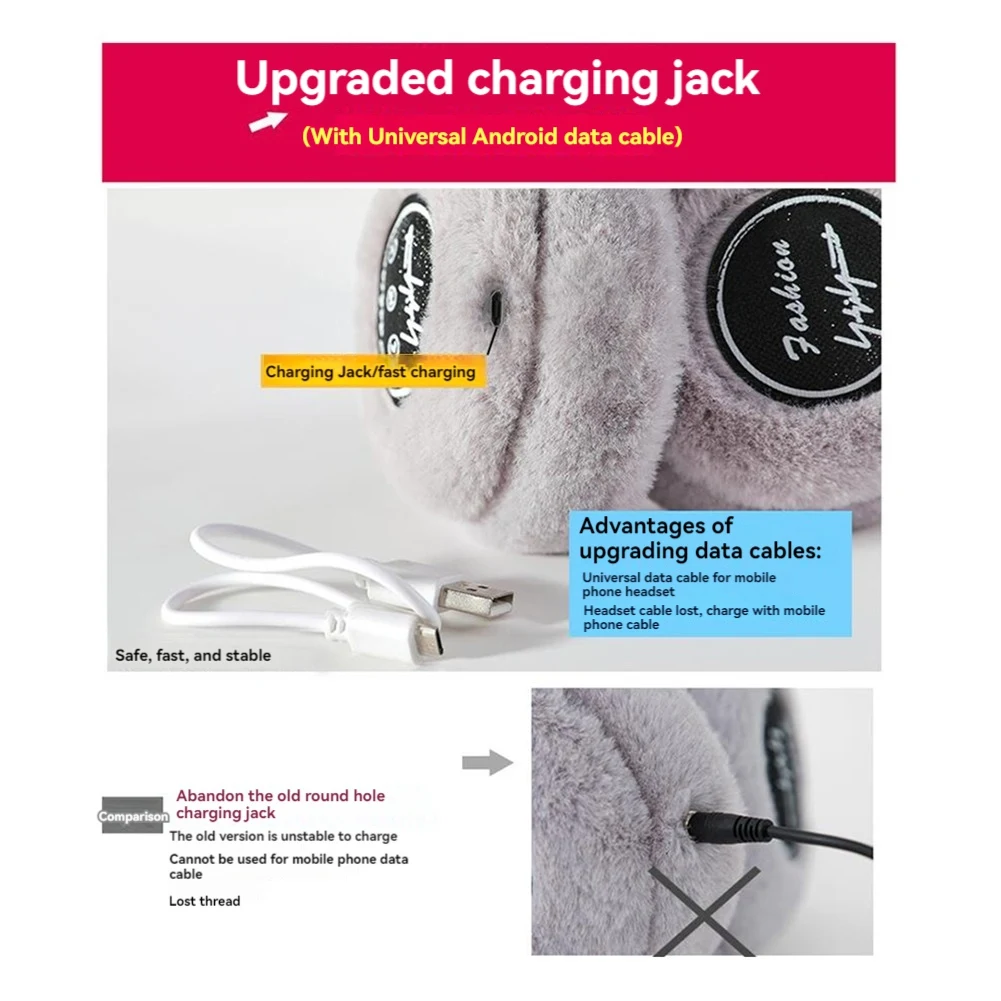 a18p-冬用イヤーマフ-暖かいヘッドホン-ワイヤレスbluetooth-50イヤーマフ-非常に柔らかいヘッドホンイヤーマフ