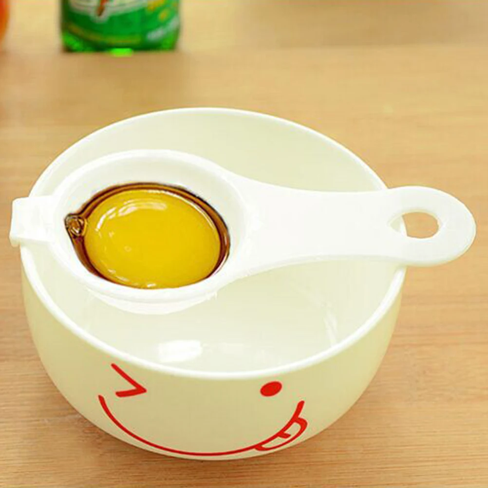 

2 Pcs Separator Yolk Sifting Kitchen Cooking Gadget Divider White Extractor Premium Plastic Lightweight Easy to Use for