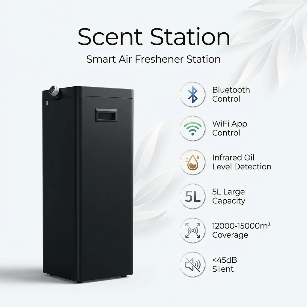 New HVAC Diffuser 5000ml Waterless Scent Air Aroma Nebulizer Machine Professional Technology Aroma System