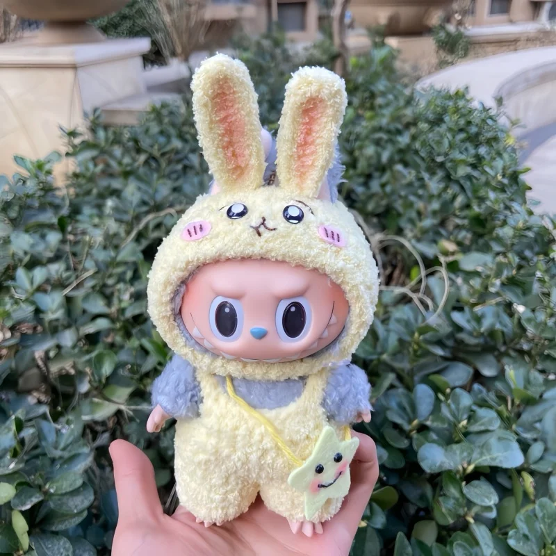 

New Hot Labubu Clothes Sitting Party Doll Clothes Handmade Art Weaving Cute Labubu Accessories Replaceable Ropa Labubu