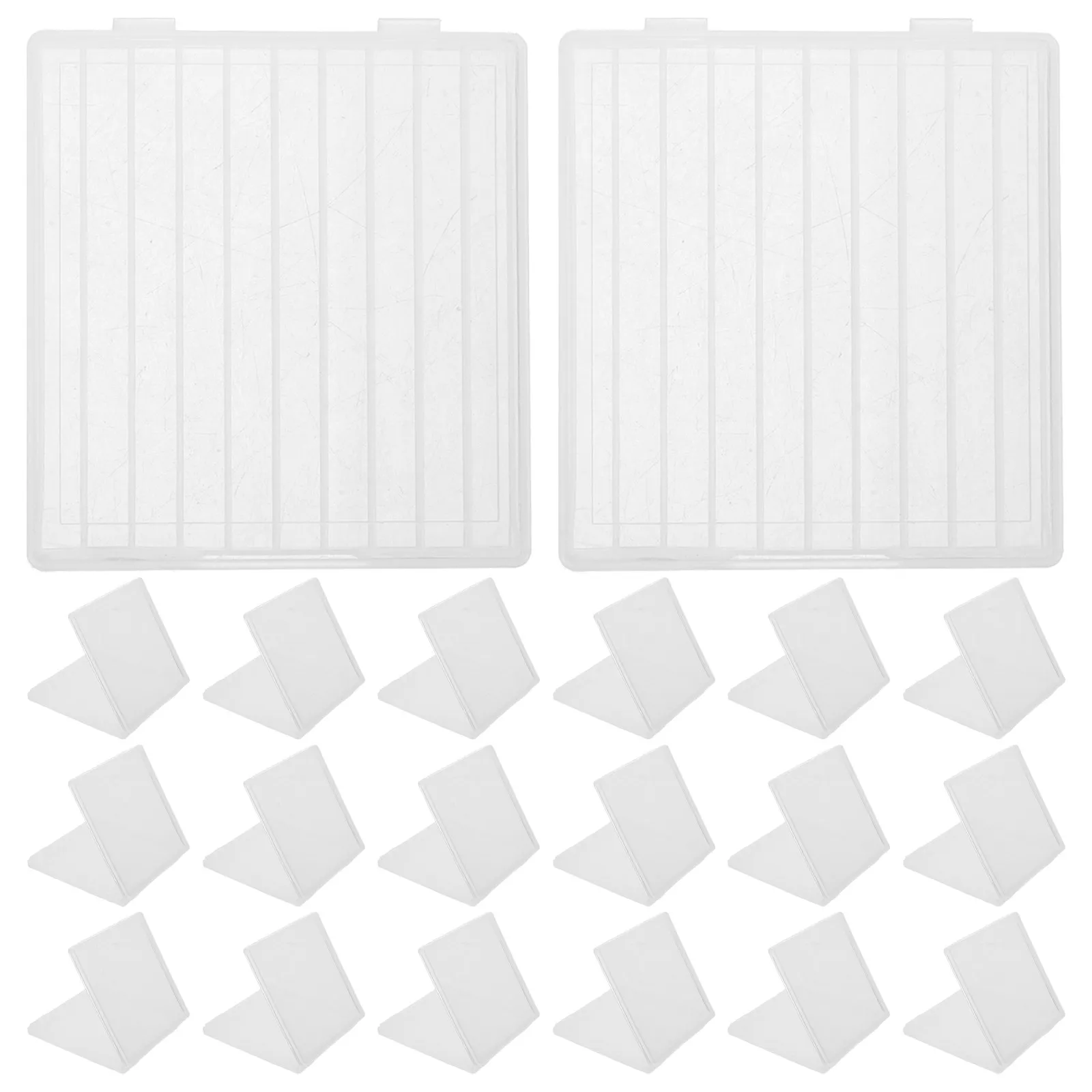 

30Pcs Nail Drill Bits Storage Case 10 Slot Transparent Dustproof Mini Box Portable Slim Organizer for Nail Art Drill Bits Salon