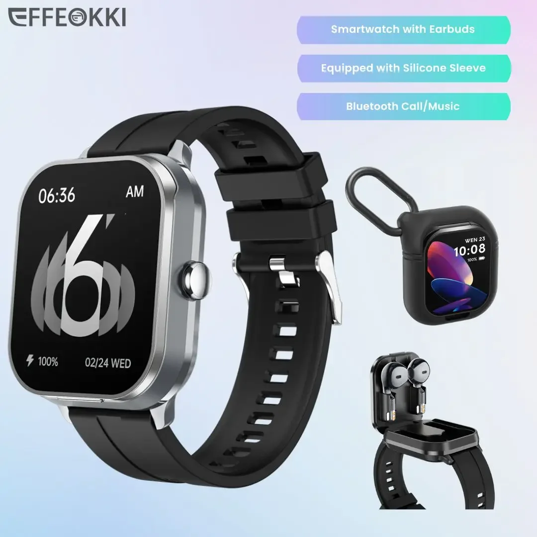 D8Pro 2-In-1 Smartwatch Built In Ear Phone For Men 2