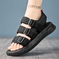 Open Toe Low Running Shoes Men's Slippers Rubber Sandals For Men Slipperes Sneakers Sport High Quality Exercise
