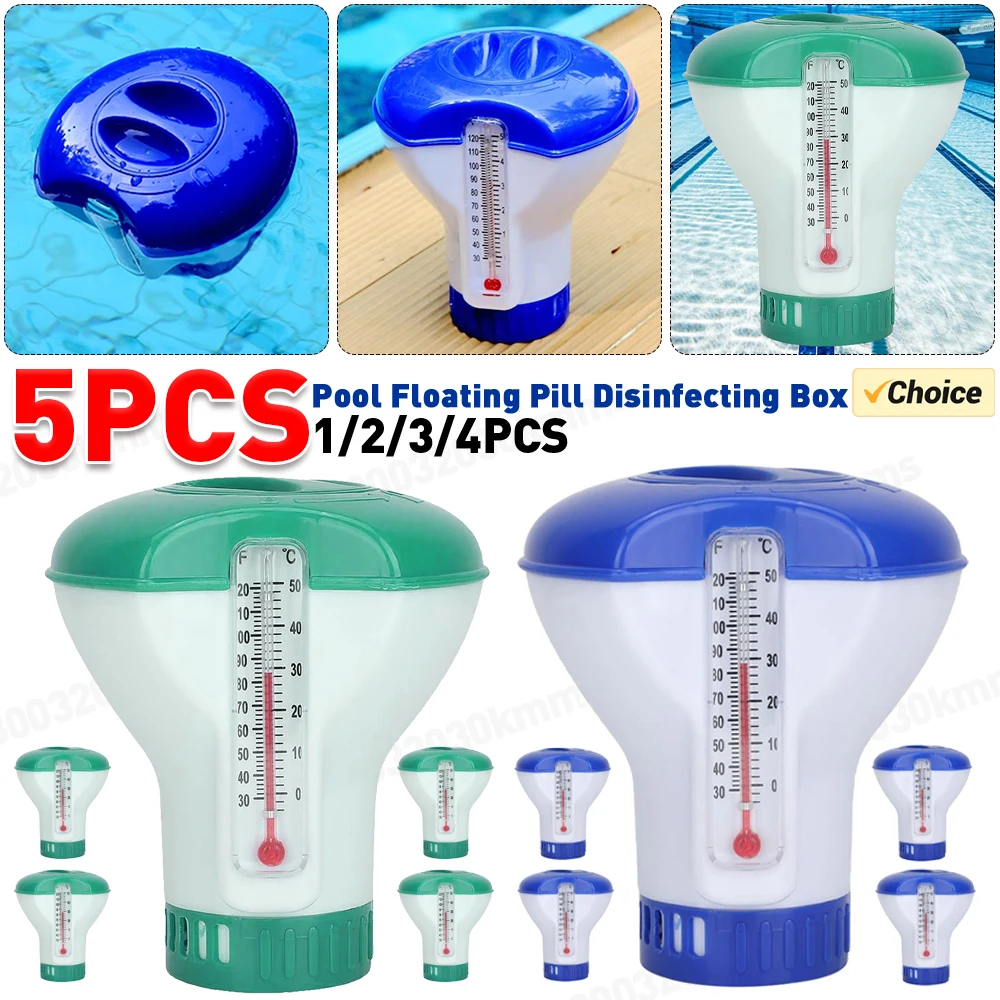 Esterilizador flotante para limpieza de piscinas, dispensador de cloro químico, dosificador automático con tabletas, purificador de desinfección de agua