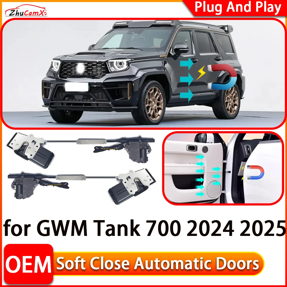 

ZhuCamX for GWM Tank 700 2024 2025 Car Automatic Electric Soft Close Door Closer Power Closing Door Comfort Closing System