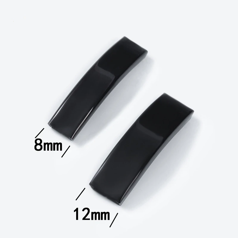 Black 50 pcs 8x3mm 12x3mm plates bracelets parts